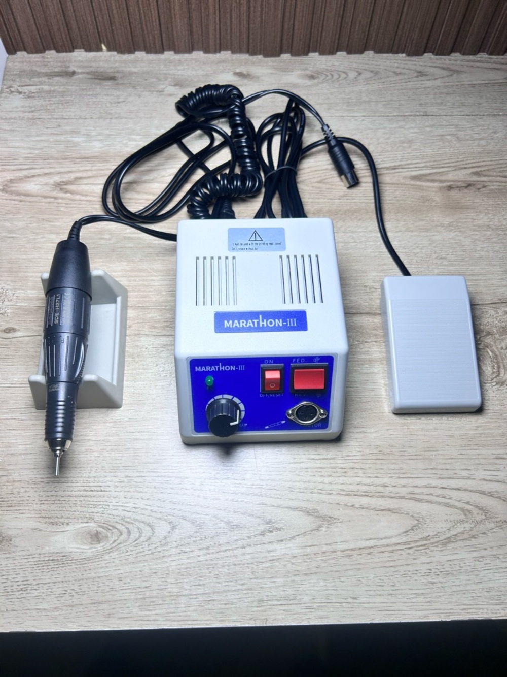 Marathon-III Nail Drill with genuine Saeyang h37L1 hand-piece, generic box